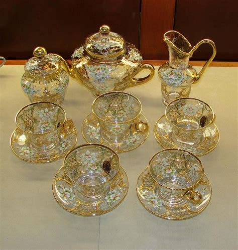 Enameled Venetian Glass Tea Set from Murano - Mar 09, 2013 | Gulfcoast Coin & Jewelry in FL ...