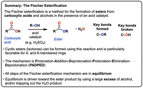 Fischer Esterification - Carboxylic Acid to Ester Under Acidic Conditions – Master Organic Chemistry