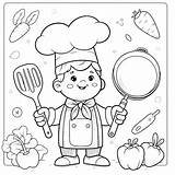 Printable Happy Chef coloring Page  Download Print Or Color Online sketch template