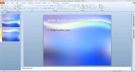 Abstract Curves 1 PowerPoint Template