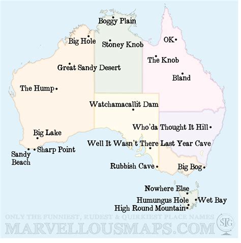 Traditional Place Names Australia Map - Map Of Northeast United States