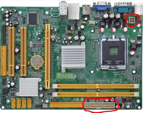 power supply - Using ATX 24-pin PSU (Corsair VS450) on 945GCM3 (24-pin ...
