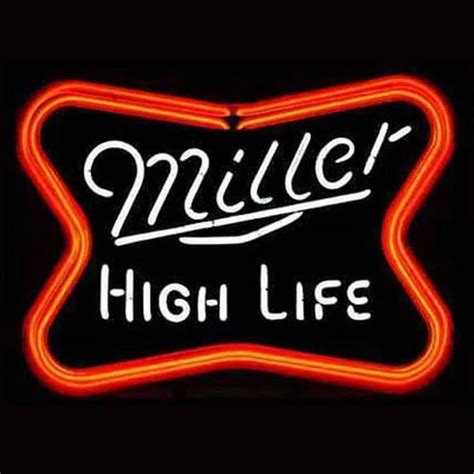 Miller High Life Neon Sign | Neon beer signs, Neon signs, Vintage neon signs