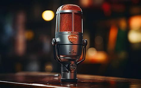 Premium AI Image | Professional microphone in a recording audio