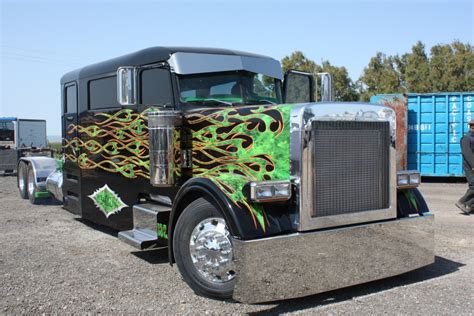 Custom Truck With Flames