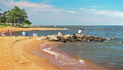 Sandy Point State Park Beach Photograph by Brian Wallace