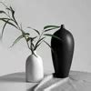 Nordic White Black Ceramic Ceramic Vase Set Living Room Decoration ...