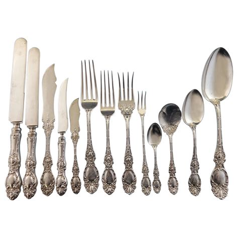 Lucerne by Wallace Sterling Silver Flatware Set of Service Fitted Box 205 Pieces at 1stDibs ...