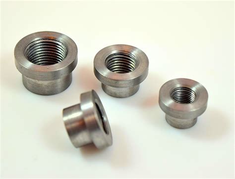 stepped tophat npt weld in steel bungs 1/4" 1/8" 3/8"