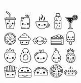 Cute Food Coloring Pages sketch template