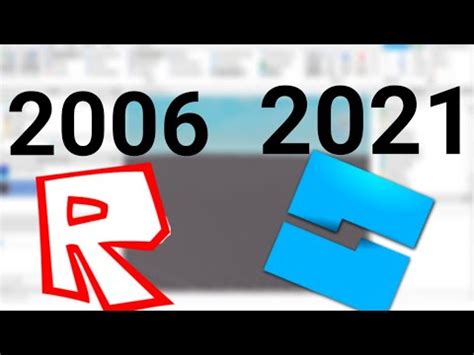 Roblox Studio Logo Evolution 2006-2021 - YouTube