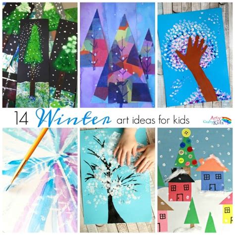 14 Wonderful Winter Art Projects for Kids - Arty Crafty Kids - Kids Winter Art Projects