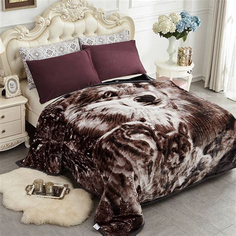 5Lbs 2 Ply Floral Animal Printed Plush Fleece Korean Mexican Blanket Queen 76”x88” - Walmart.com ...