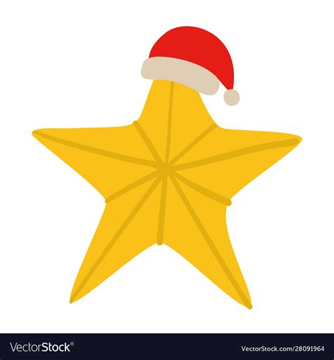 Merry christmas star design Royalty Free Vector Image