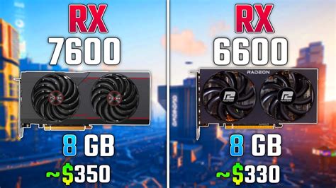 AMD RX 7600 vs RX 6600 | Test in 7 Games - YouTube