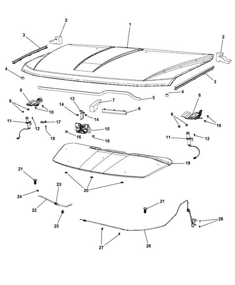2014 Dodge Journey Hood & Related Parts - Mopar Parts Giant