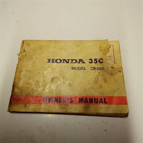 Honda CB350 Owners Manual – Harper Moto