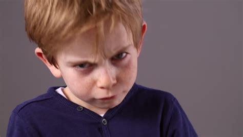 Stock video of closeup of an angry little boy | 23867575 | Shutterstock