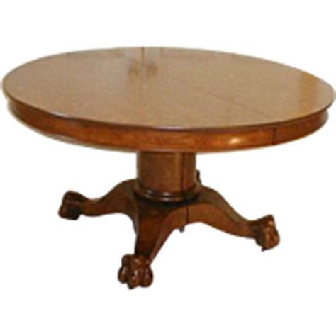 Mahogany Dining Table, Federal Empire Style, 5 Leaves from robertsantiques on Ruby Lane