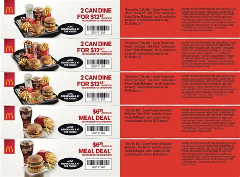 McDonald's Canada Coupons (AB) December 27 to February 2