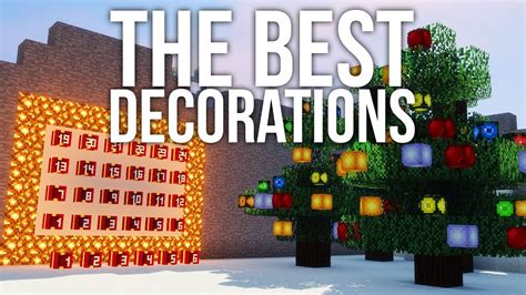 The Best Christmas Decorations Using Player Heads in Minecraft - YouTube