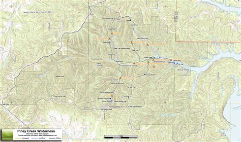 Trail Map: Piney Creek Wilderness - Ozarks Walkabout