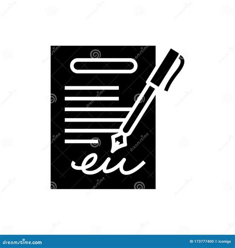 Boss Signature Black Icon, Concept Illustration, Vector Flat Symbol ...