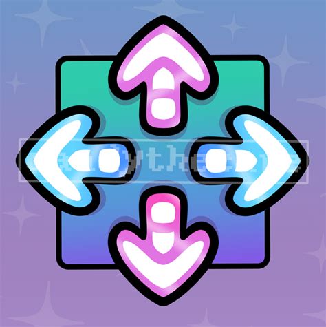 DDR Arrows Sticker - candythecane's Ko-fi Shop - Ko-fi ️ Where creators ...