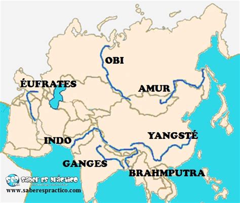 Principales ríos de Asia (con mapa) — Saber es práctico