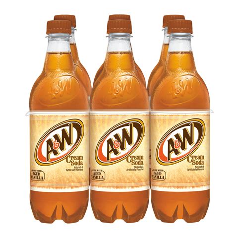 A&W Cream Soda, 0.5 L, 6 Count - Walmart.com - Walmart.com