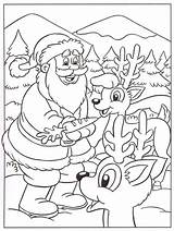Santa Coloring Page Printable sketch template