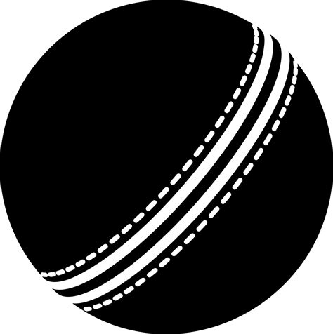 Cricket ball icon in Black and White color. 24277579 Vector Art at Vecteezy