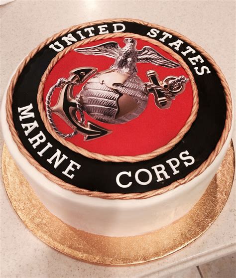 US Marine Corps Cake www.blingbakeshop.com | Marine corps cake, Us marine corps, Marine corps