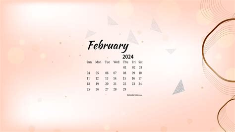 February 2024 Calendar Desktop Wallpaper - Barry Carmela