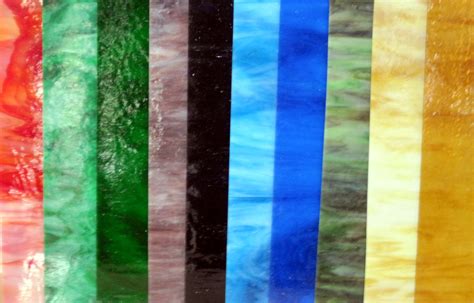 (12) 8 x 10 Stained Glass Color Variety Pack Stained Glass Sheets Supplies | eBay