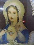 Vintage Jesus & Mary Bubble Glass Wall Art - Dunker Auction