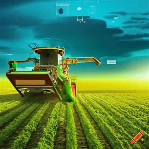 Technology transforming agriculture on Craiyon