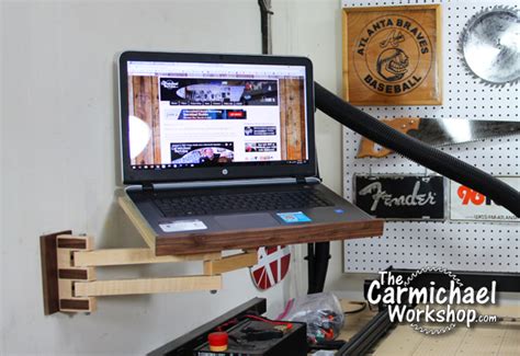 The Carmichael Workshop: Make a Laptop Wall Mount with Articulating Arm
