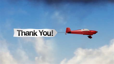 Airplane Banner - Thank You Stock Footage Video 1767434 - Shutterstock