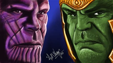 ArtStation - Thanos VS Hulk, Avi Vinay HD wallpaper | Pxfuel