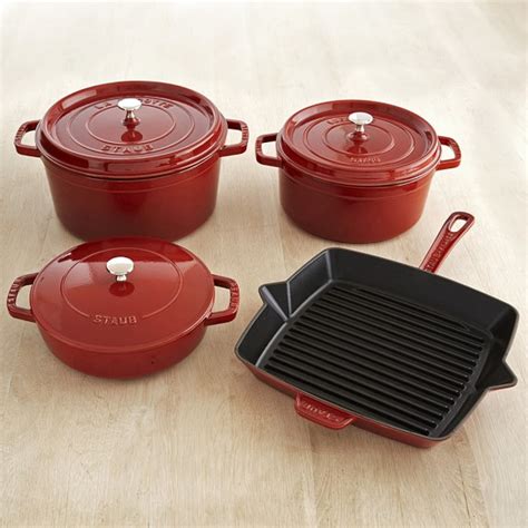 Staub Cast-Iron 7-Piece Cookware Set | Williams Sonoma