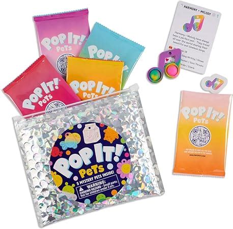 Amazon.com: Pop It! Pets Season 1 - Mystery Bag | 5 Pets in Each Bag | Mini Collectables | Cute ...