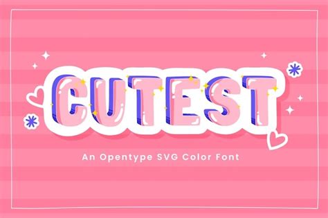 Cutest Font | Free Download on Freepik