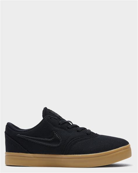 Nike Boys Check Canvas Shoe - Youth - Black Gum | SurfStitch