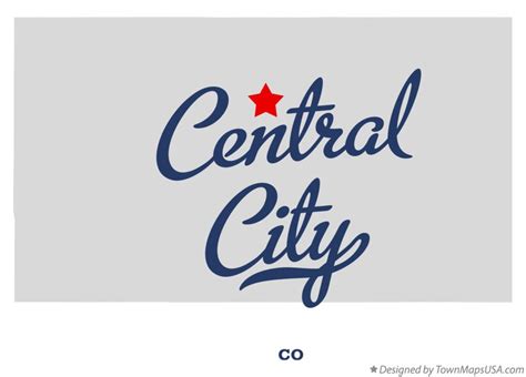 Map of Central City, CO, Colorado