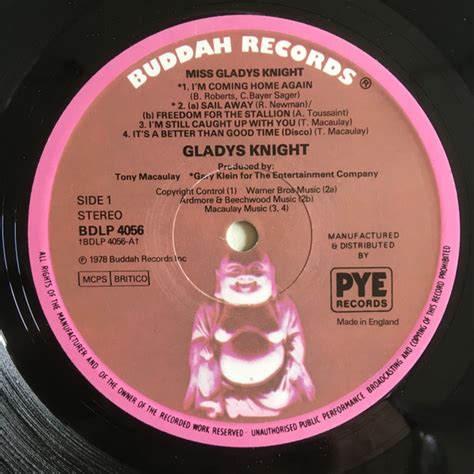 Gladys Knight – Miss Gladys Knight (The First Solo Album) (LP, Album ...