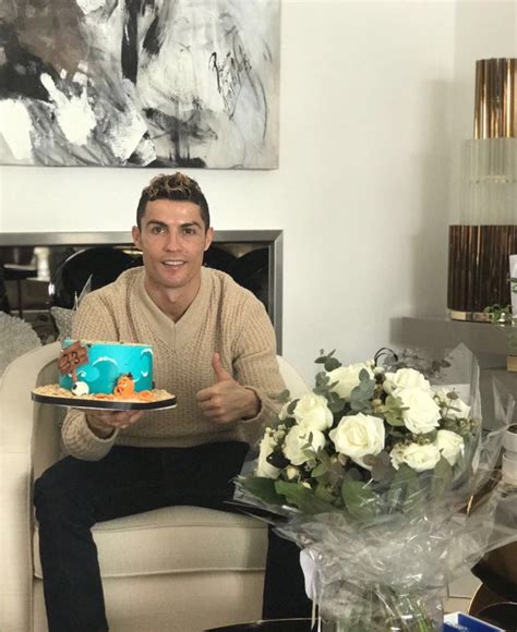 Cristiano Ronaldo Shows Off His 33rd Birthday Cake [Photo]