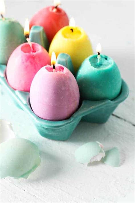 DIY Colorful Egg Candles | Hello Glow