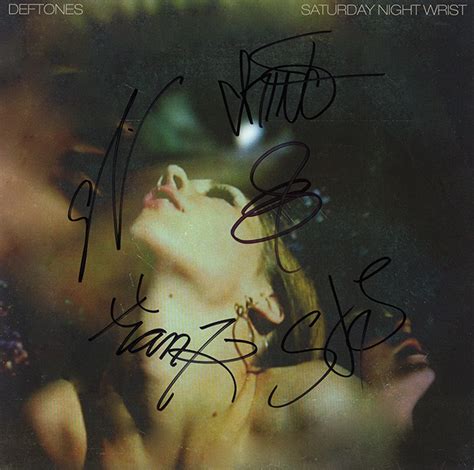 Deftones Band Signed Saturday Night Wrist Album - Artist signed collectibles and gifts