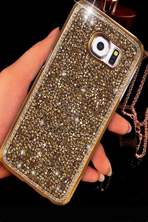 Golden Crystal Samsung Galaxy S6 Edge Bling Phone case cover. We can ...